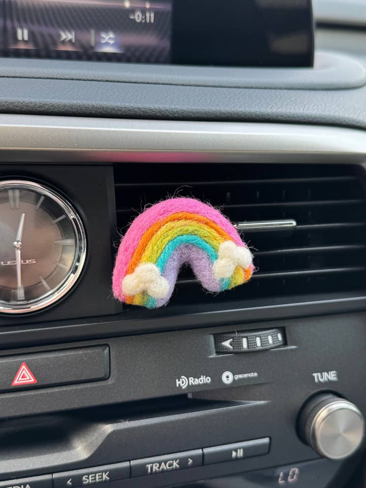 Rainbow Vent Clip for wholesale by Felt That