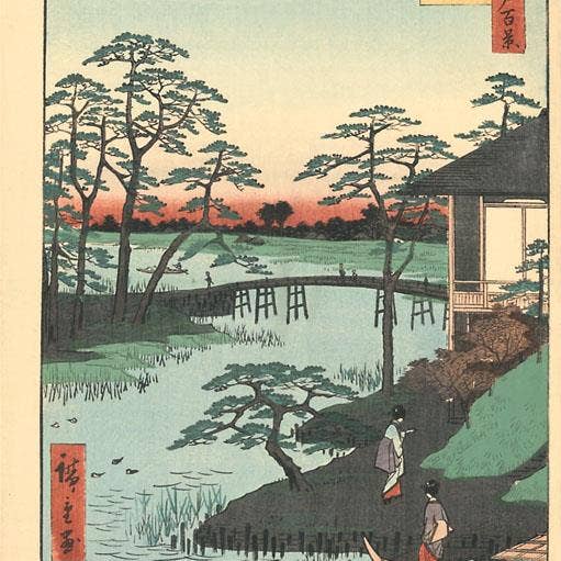 Art Print JN-216 Rural Japanese Scene for wholesale by Found Image Press