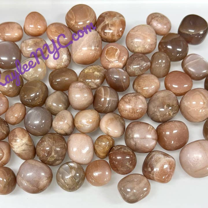 KayleeNYC - Wholesale Spiritual Stone/Crystal - 2 lbs Natural Moonstone Sunstone Tumble Healing Energy1