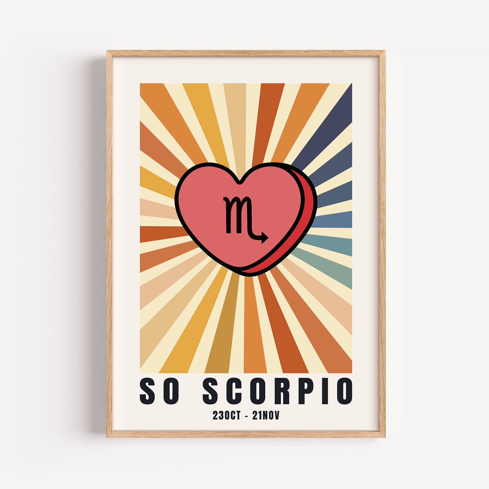 Timmy Loves - Wholesale Art Print - So Your Star Sign | Sunburst Zodiac Star Sign A3 Art Print7