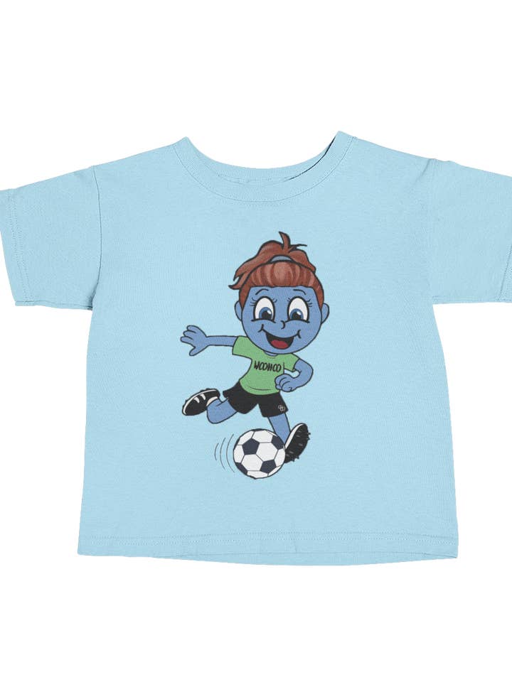 Woohooberry fodboldspiller børn T-Shirt for engroshandel hos WooHoo Apparel