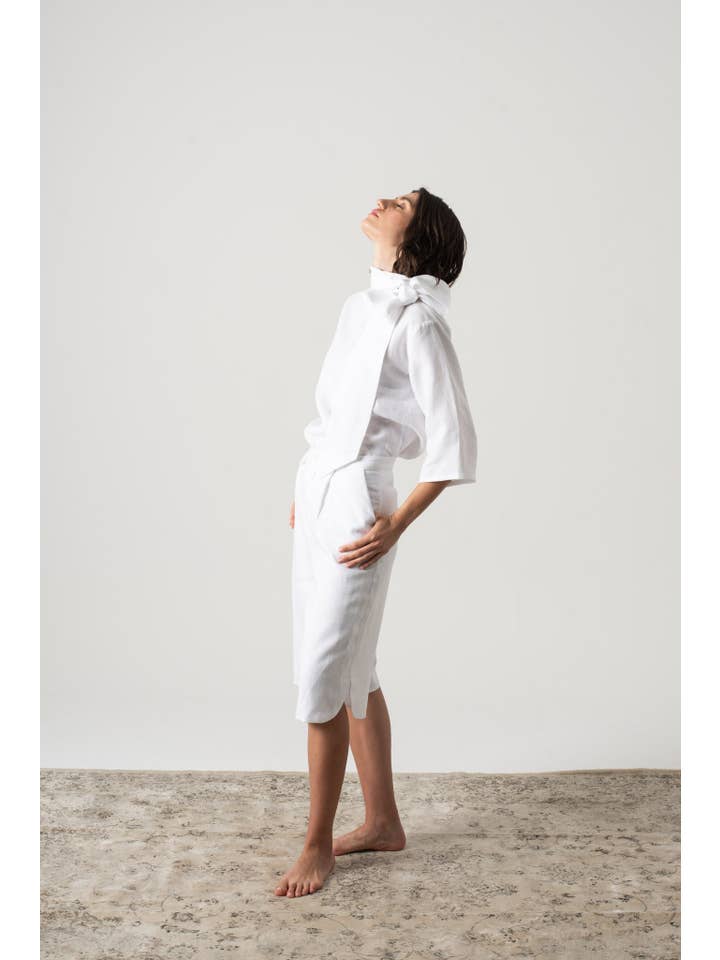 LUXMII - Wholesale Shorts – Women’s - Jager Bermuda Shorts White4