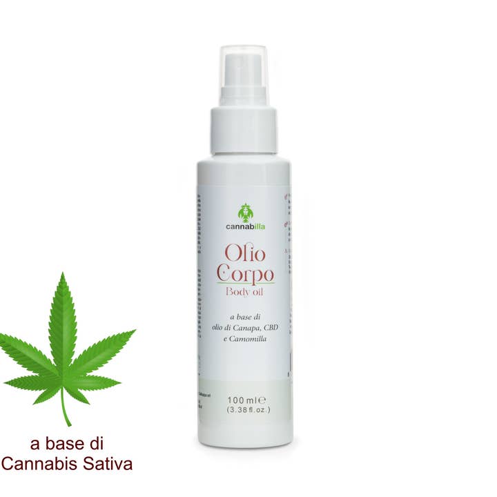 Huile pour le corps à base d'huile de graines de chanvre pour la vente par Cannabilla