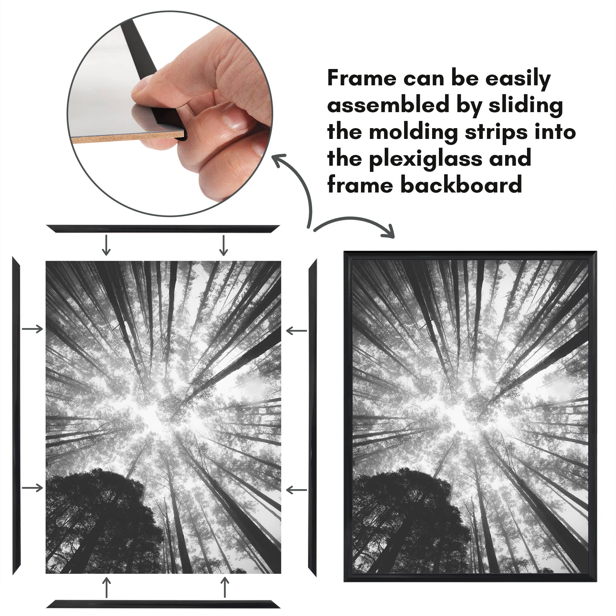 Americanflat - Wholesale Picture Frame - 3 Pack Lightweight Poster Frames8