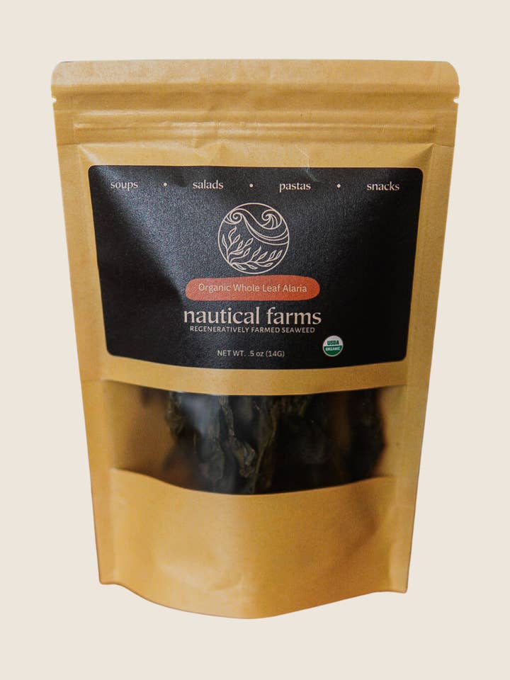 Organic Whole Leaf Alaria for wholesale by Nautical Farms