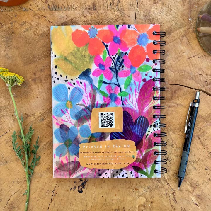 Erika's Whimsical Art – wholesale Notebook – A5 Handmade Notebook / Illustrated Journal 4