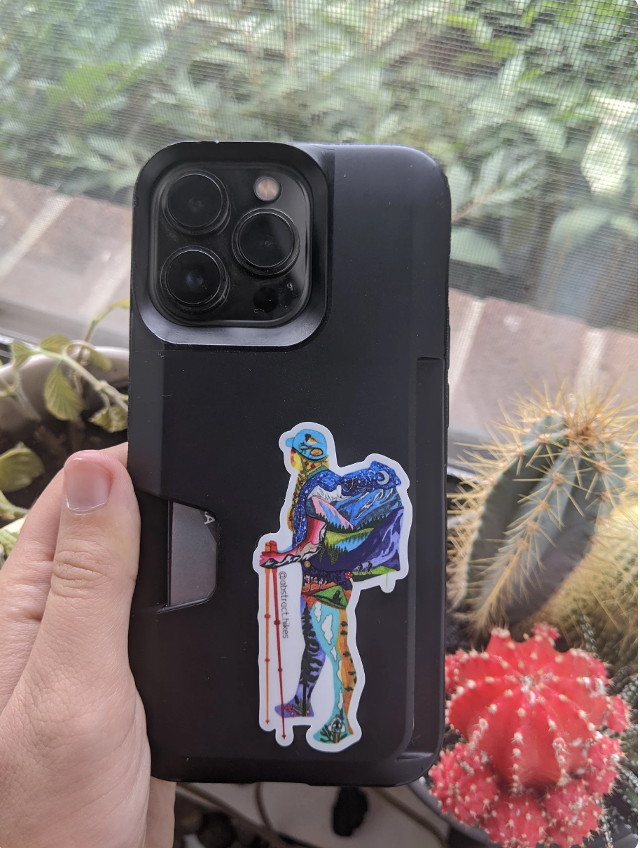 Abstract Hikes - Wholesale Sticker - Hiking Sticker: Badass Chica Sticker Pack Mini size3
