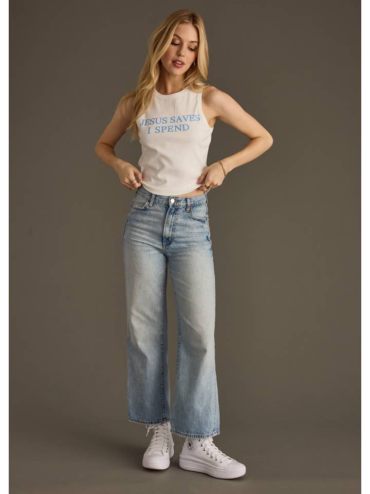 Panache Apparel Co. - Wholesale Tank Top - Women's - Jesus Saves I Spend Tank Top