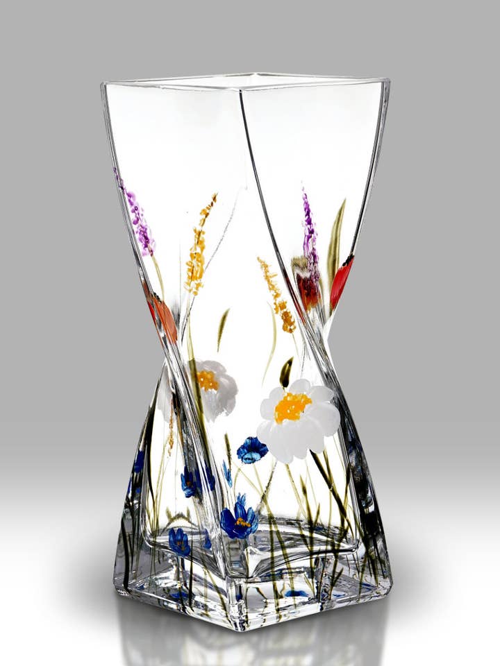 Prairie - Vase Torsadé 25 cm pour la vente par Nobile Glassware Ltd.