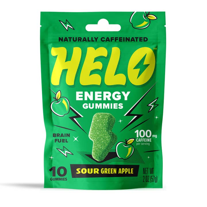 HELO Energy Gummies - Sour Green Apple 10ct for wholesale by MELO Labs, Inc.