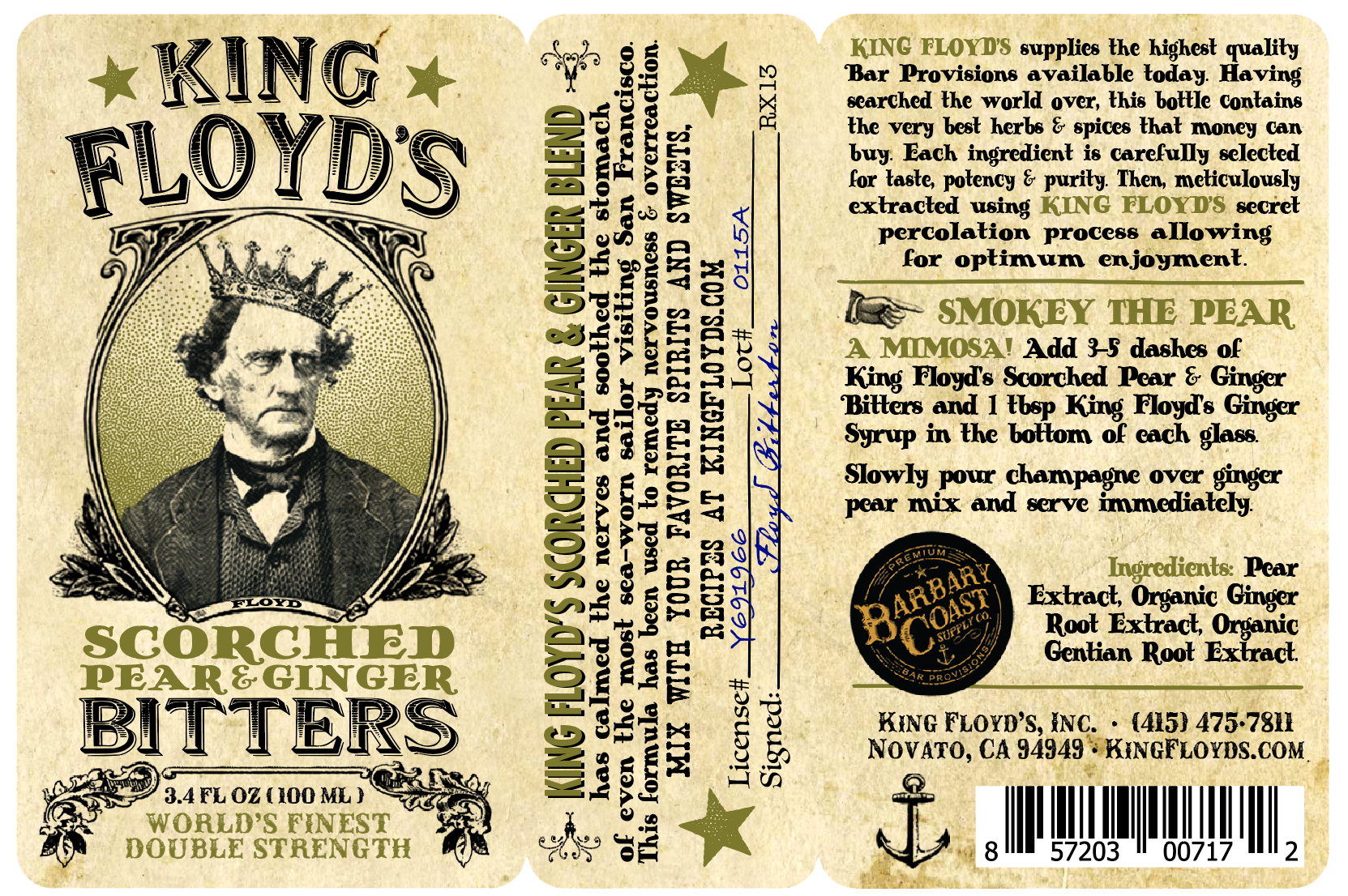 King Floyd’s – Großhandel Bitter – KING FLOYD'S Versengte Birne und Ingwer2