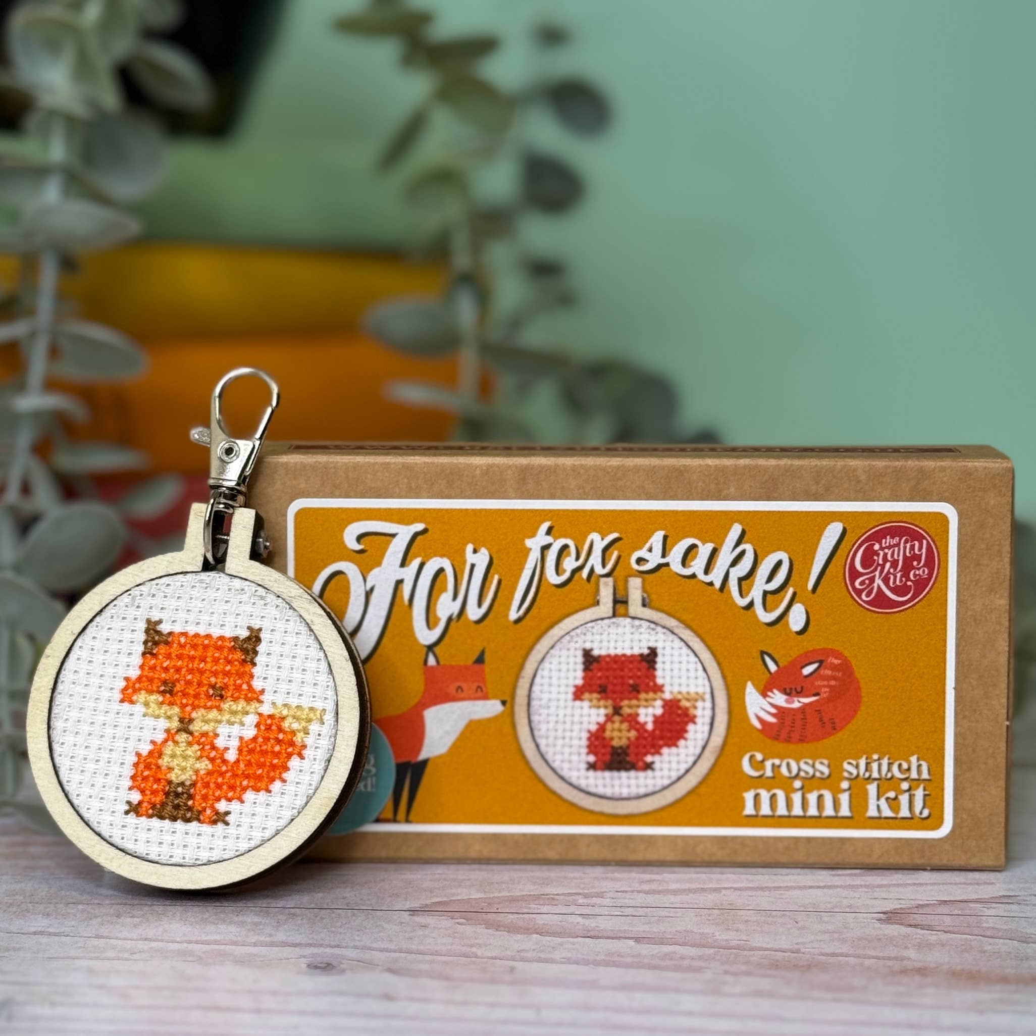 The Crafty Kit Company - Wholesale Embroidery/Cross Stitch Supplies - 'For Fox Sake!' Mini Matchbox Cross Stitch Kit8