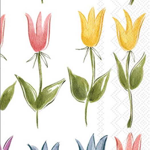Paper Guest Towel Pack of 16 Tulip Pattern for wholesale by Boston International