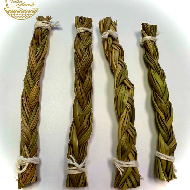 Faiza Naturals - Wholesale Sage Bundle - Sweetgrass Braids (4 inch)