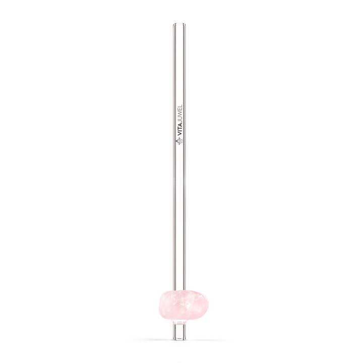 VitaJuwel - Venta al por mayor Pajitas para beber - Pajita para beber Crystal Straw | ROSE QUARTZ