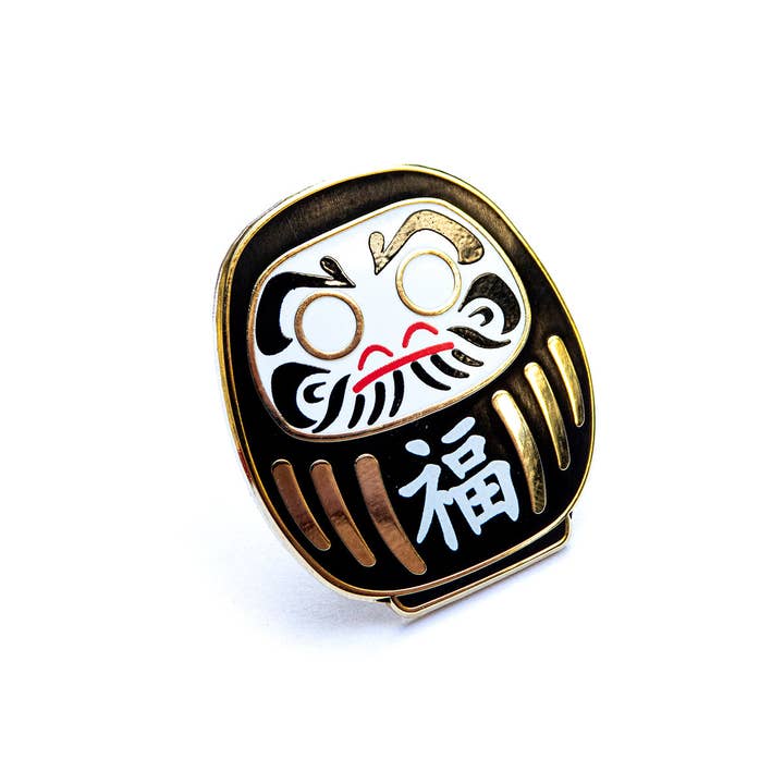Leon Römer Illustraties - Wholesale Lapel Pin/Button - Daruma Doll enamel pin - Japanese lucky charm lapel pin10