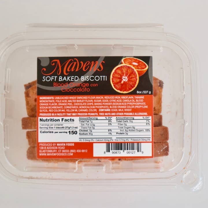 Maven Foods Co - Wholesale Cookie - Blood Orange con Cioccolato Soft Baked Biscotti0