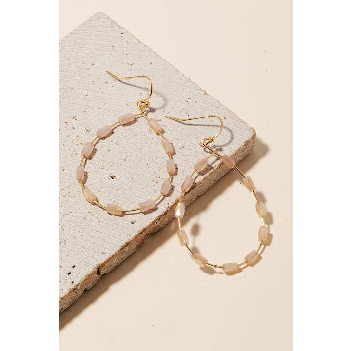 Anarchy Street - Wholesale Dangle Earrings - Faceted Glass Tube Beaded Tear Dangle Earrings