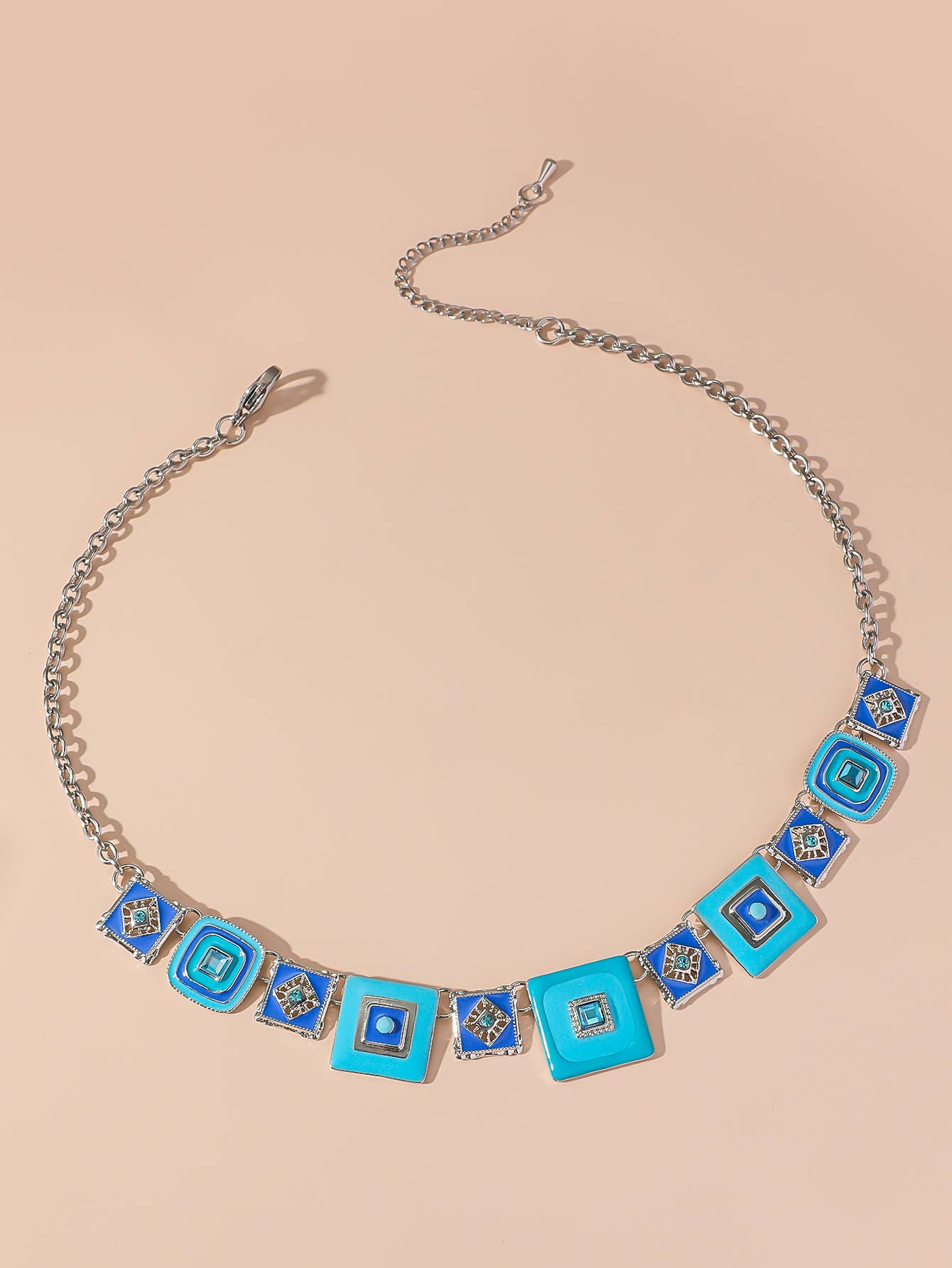 Blossom bijoux – Großhandel Gliederhalskette – 24PECC002 Halskette aus Edelstahl3