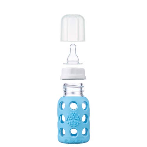 Lifefactory - Wholesale Baby Bottle - 4oz Glass Baby Bottle - Stage 1 Nipple, Stopper, and Cap9
