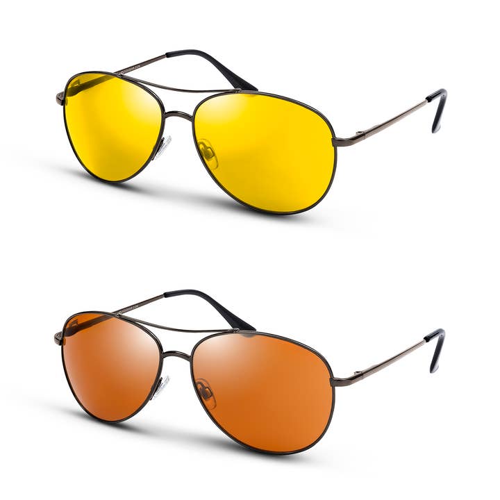 👓 *(LOT DE 2)* Lunettes de Conduite de Jour et de Nuit Deluxe pour la vente par Cloudz