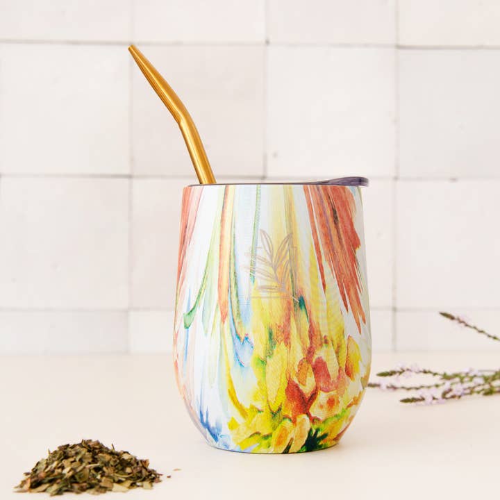 Arcoiris insulated gourd and its bombilla for wholesale by ORIGINAL MATE