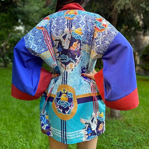 Quimono impresso especial desenhado à mão em miniatura de algodão por atacado de Martius