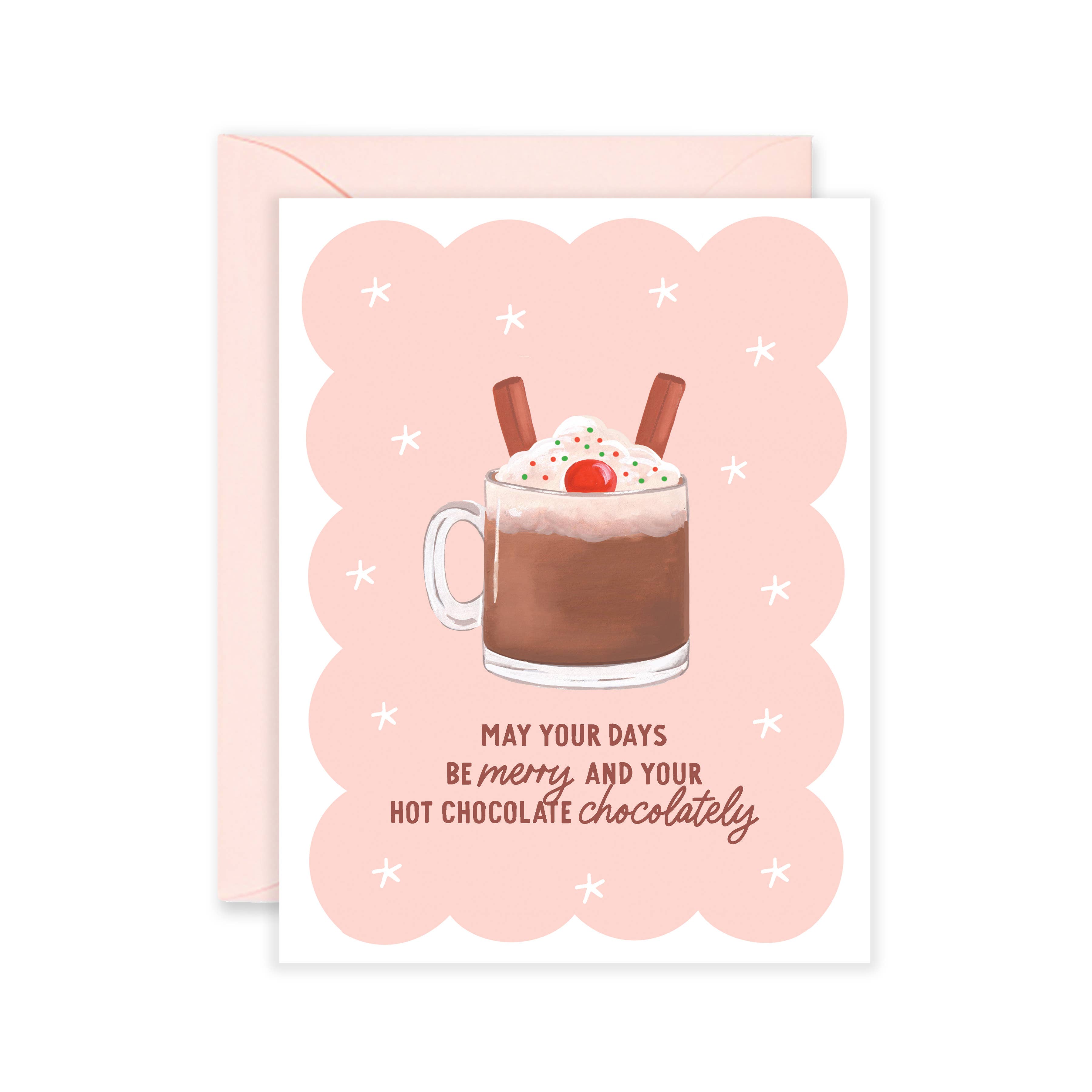 Isabella MG - Wholesale Christmas Card - Merry & Chocolately | Hot Chocolate Christmas Greeting Card0