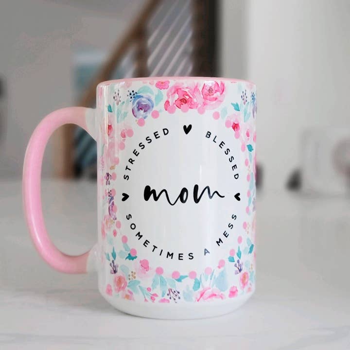 Funny Mom 15 Oz Ceramic Mug for wholesale by tcbco