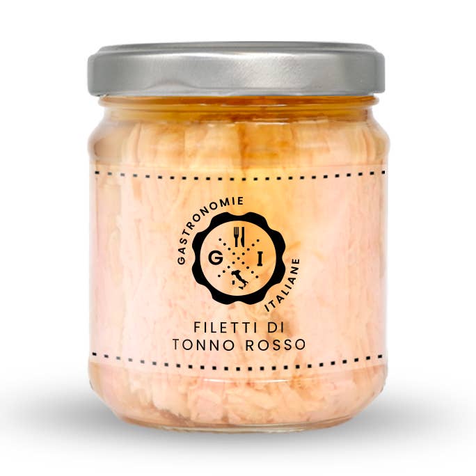 Atum vermelho siciliano trabalhado à mão 212 ml por atacado de Gastronomie Italiane