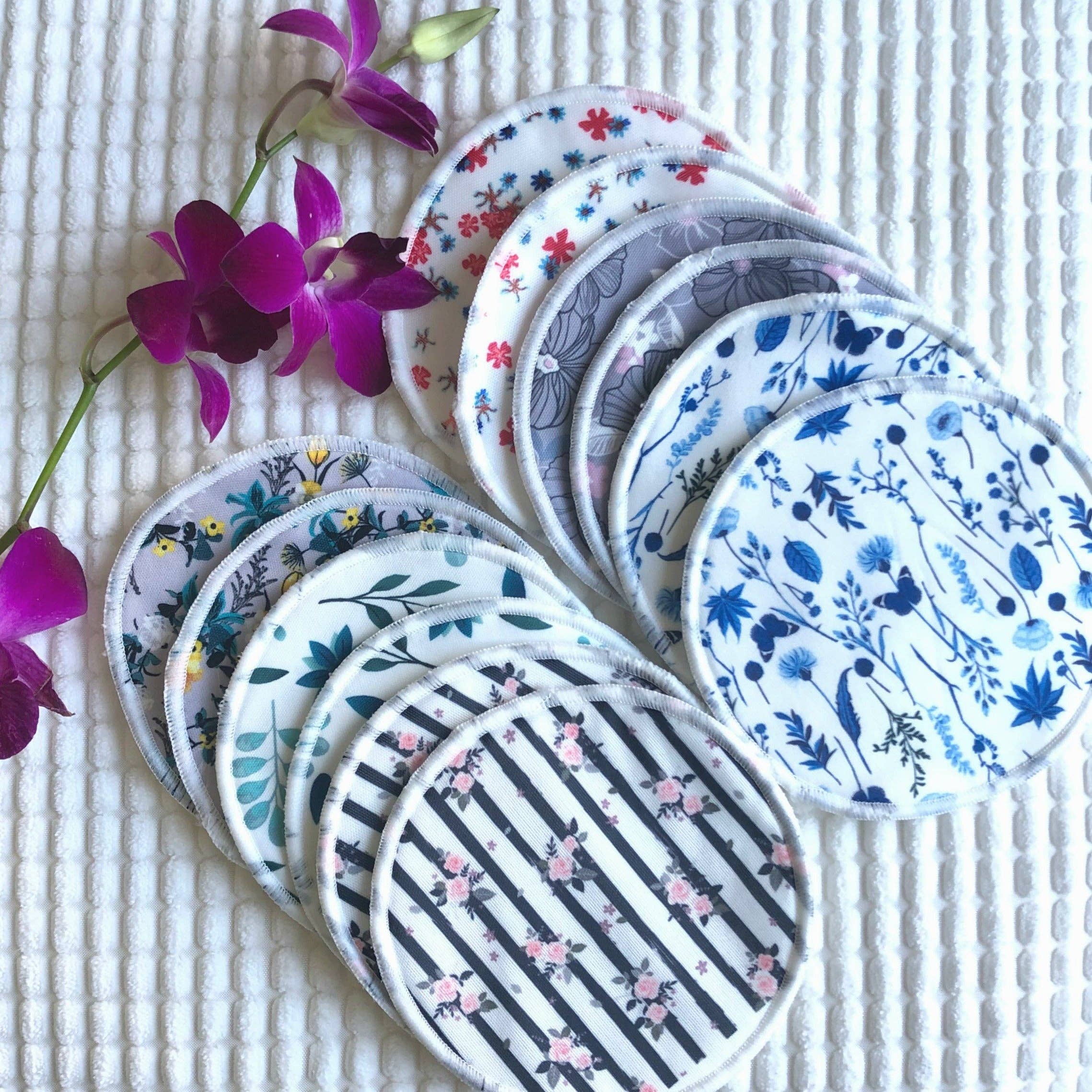 Eco Baby Planet - Wholesale Nursing Pillow/Pad - Maternity - Reusable Breast Pads (12 Pack) - Washable Organic Bamboo Nursing Pads (Fabric Pouch + Laundry Bag included)4