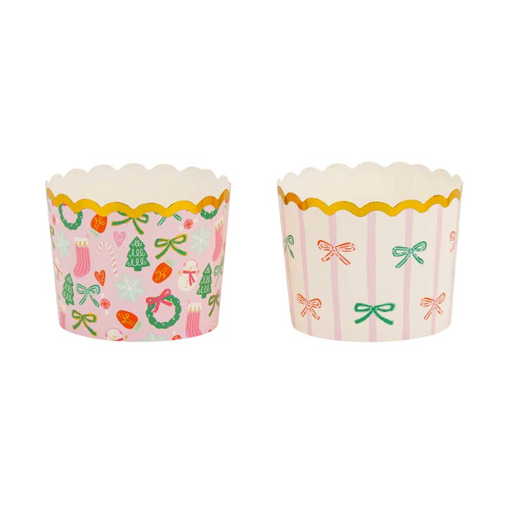 My Mind’s Eye - Wholesale Cupcake/muffin liner - PLJC1871 - Foiled JUMBO Bows/Icons 8 oz Baking Cups (40 ct)0