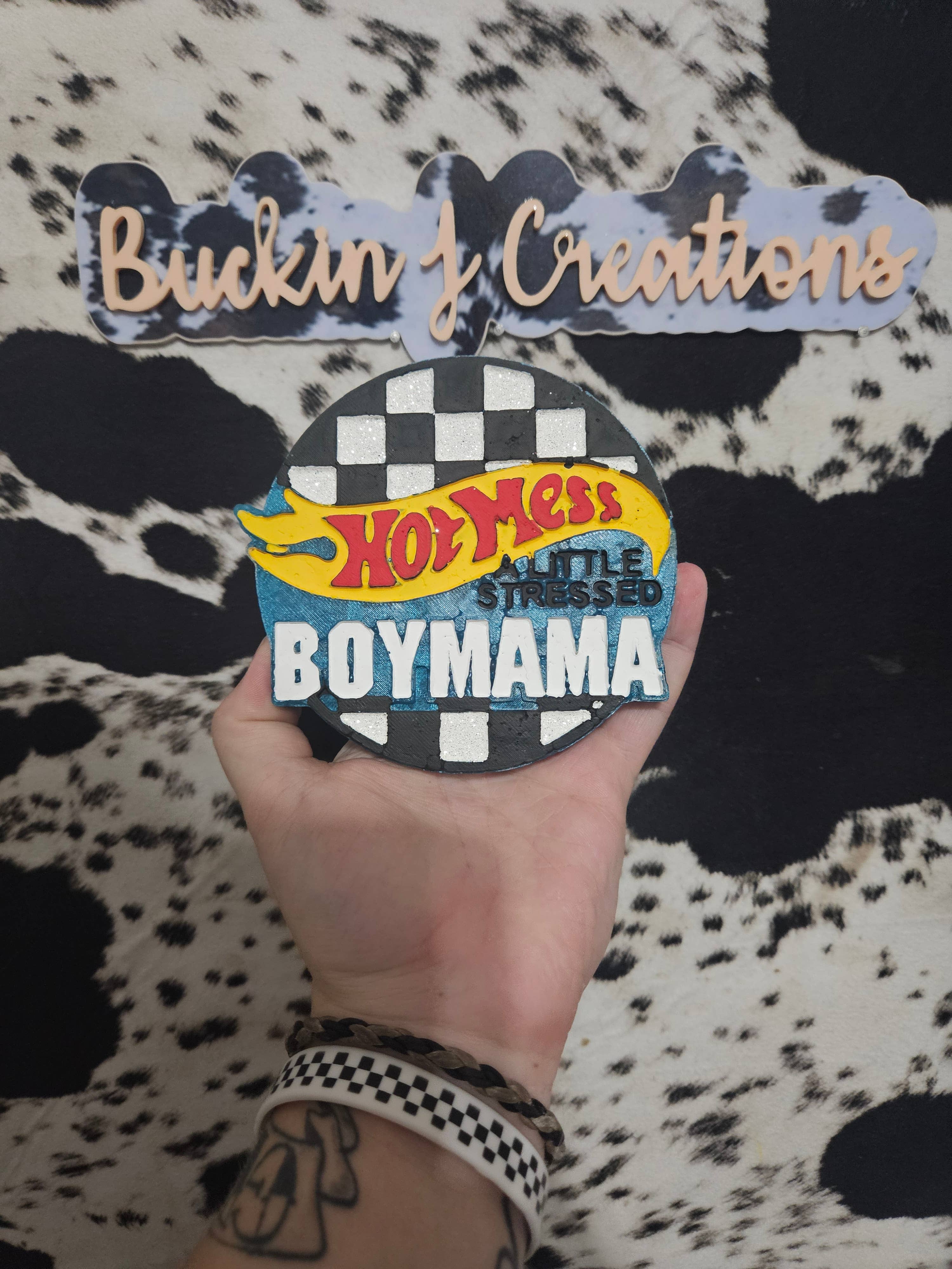 Buckin J Creations - Venta al por mayor Ambientador de coche - Mujer - Ambientador de coche para mamá de chicos desastrosos4