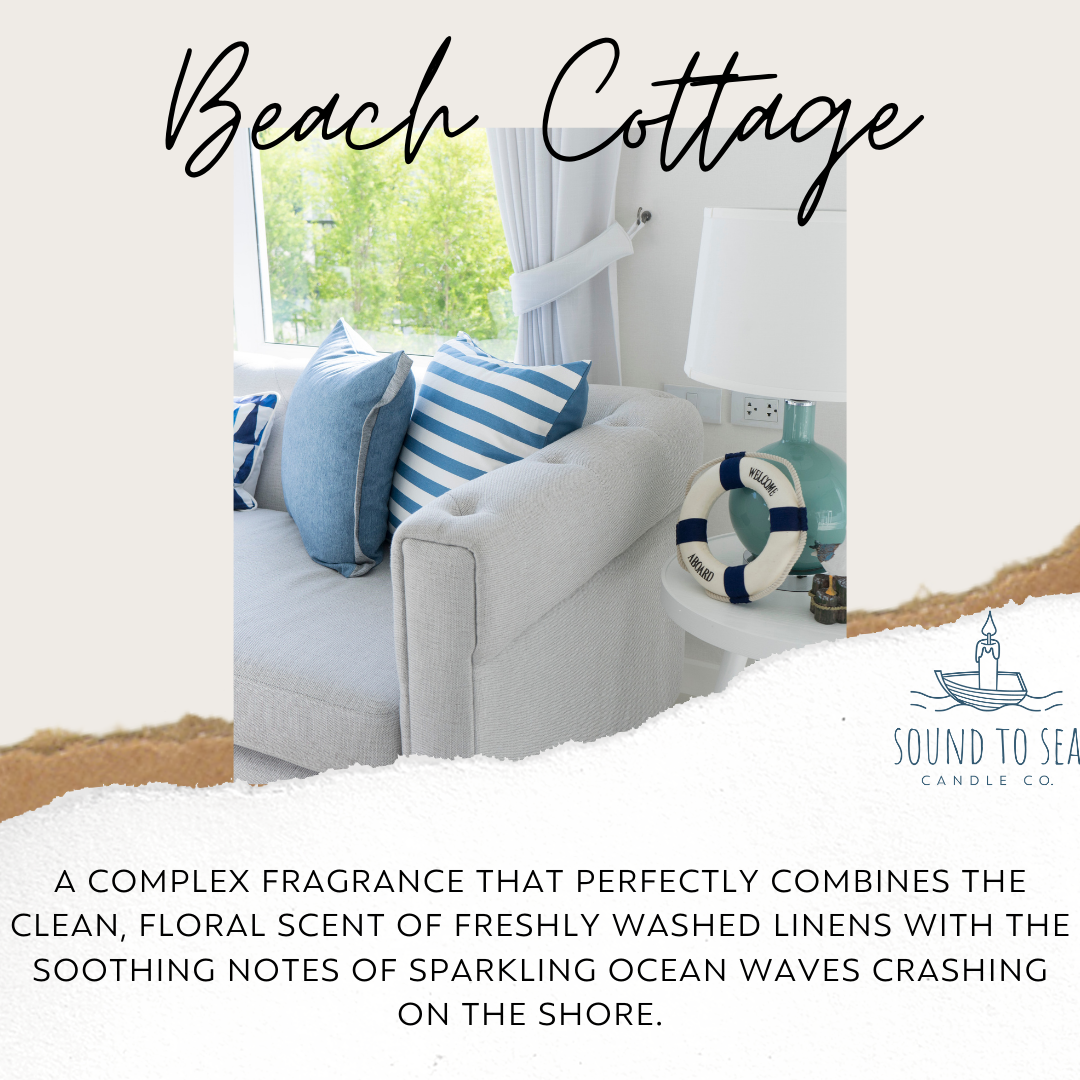 Adrift Candle Co. - Vendita all'ingrosso Spray per tessuti e ambienti - Camere/biancheria/spray per il corpo, Beach Cottage, a tema costiero1