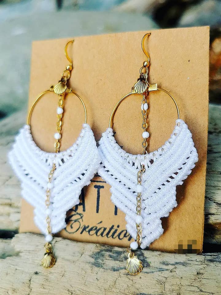 Danli Makramee-Ohrringe für den Großhandel von Atya creations