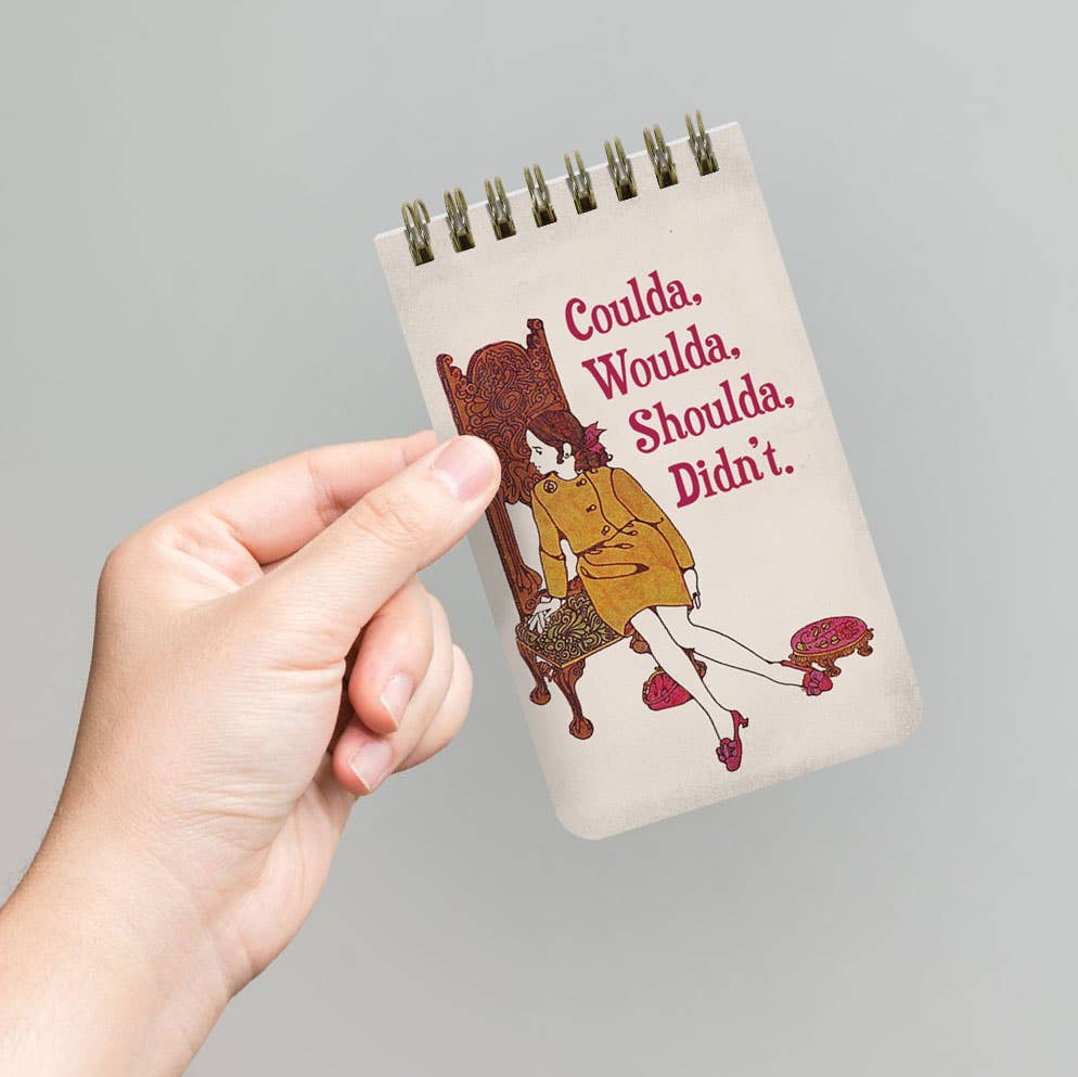 Bad Betty Greeting Co. - Wholesale Notepad - Coulda, Woulda, Shoulda, Didn't - 3x5 Spiral Memo Notepad1