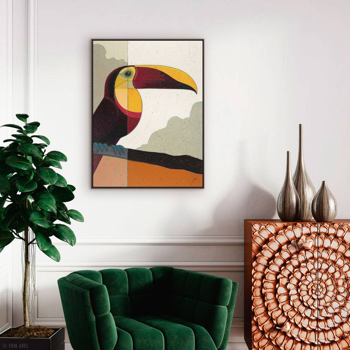 Abel Arts - Wholesale Art Print - Yellow-Throated Toucan - WHLSL Print1