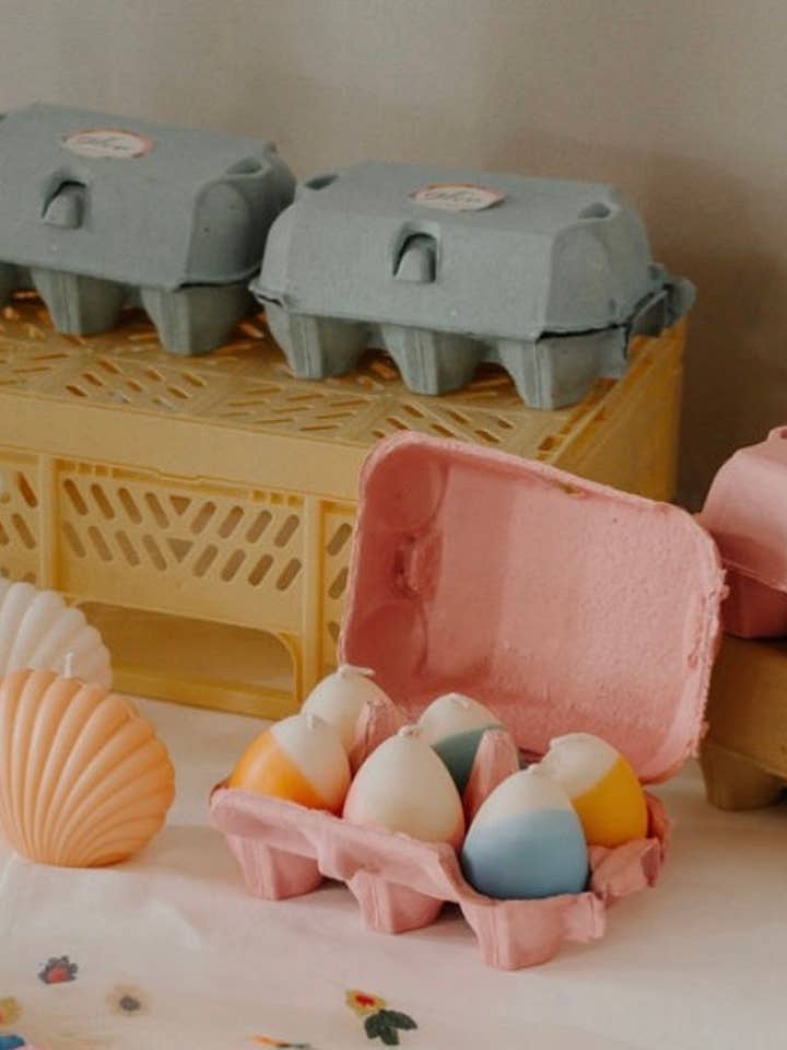 Velas de huevo de Pascua de cera de soja hechas a mano en Cornwall para venta al por mayor de Cornish Glow