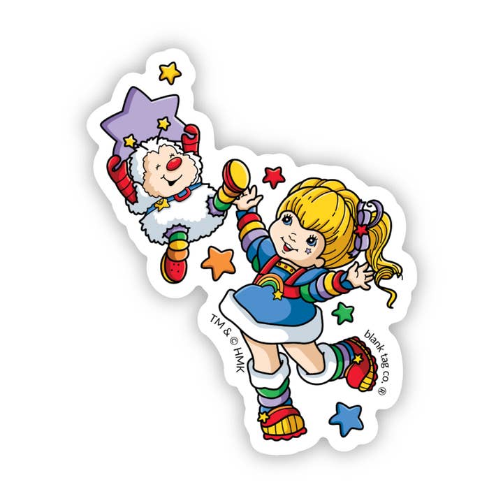 Autocollant Rainbow Brite Tossing Twink pour la vente par Blank Tag Co. Stickers - Waterproof Stickers
