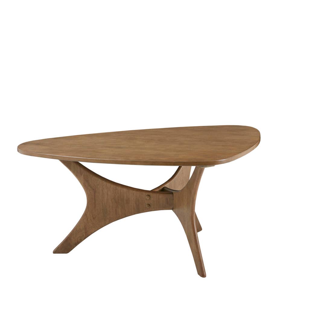 Olliix - Wholesale Coffee Table - Modern Mid-Century Triangular Wood Coffee Table, Natural3