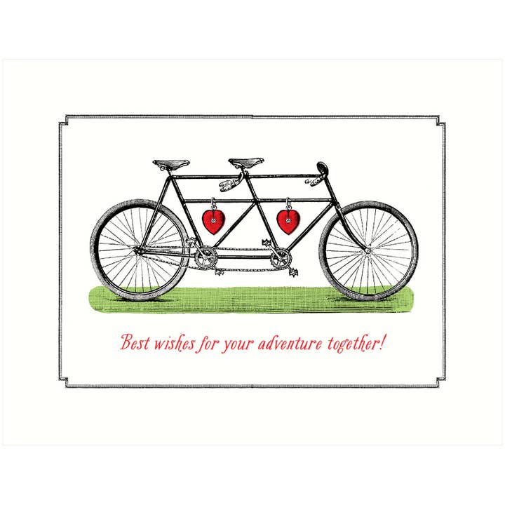 Tandem | Wedding Greeting Card for wholesale by Lucca Paperworks