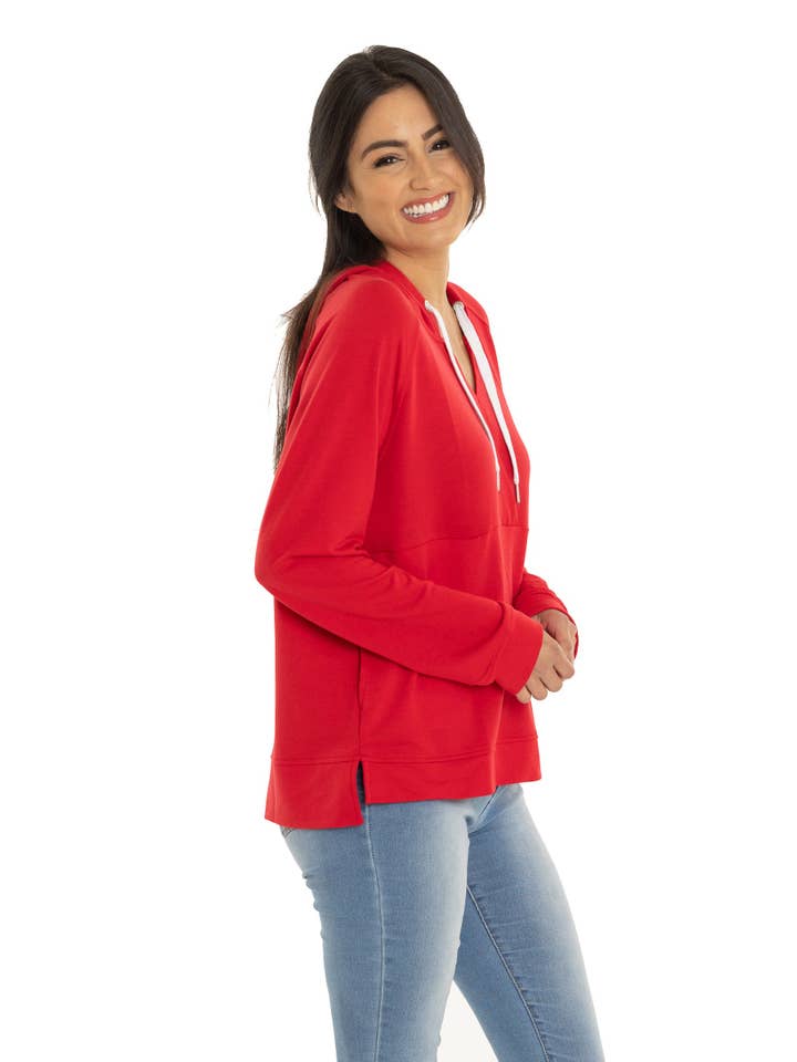 Flying Colors Apparel - Wholesale Hoodie - Women's - Ohio State Buckeyes Christine Cross Front Hoodie1