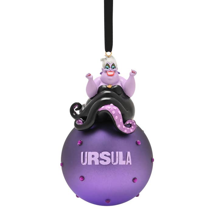 Disney Ursula On A Glass Bauble for wholesale by WIDDOP and Co.