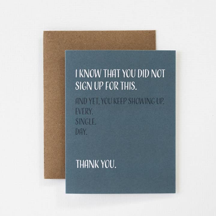 Modern Wit – wholesale Thank you card – Thinking of You Card • Appreciation Cards TY0034