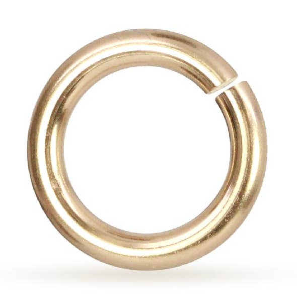 Anneaux de jonction torsadés et verrouillables 14Kt plaqué or 14ga 10mm - 5 pièces/paquet pour la vente par Plazko