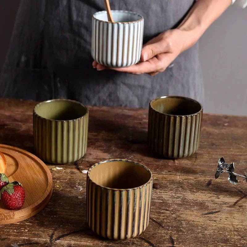 BlakOutlet - Wholesale Coffee/Tea Cup - Japanese Style Retro Ceramic Tea Cup9