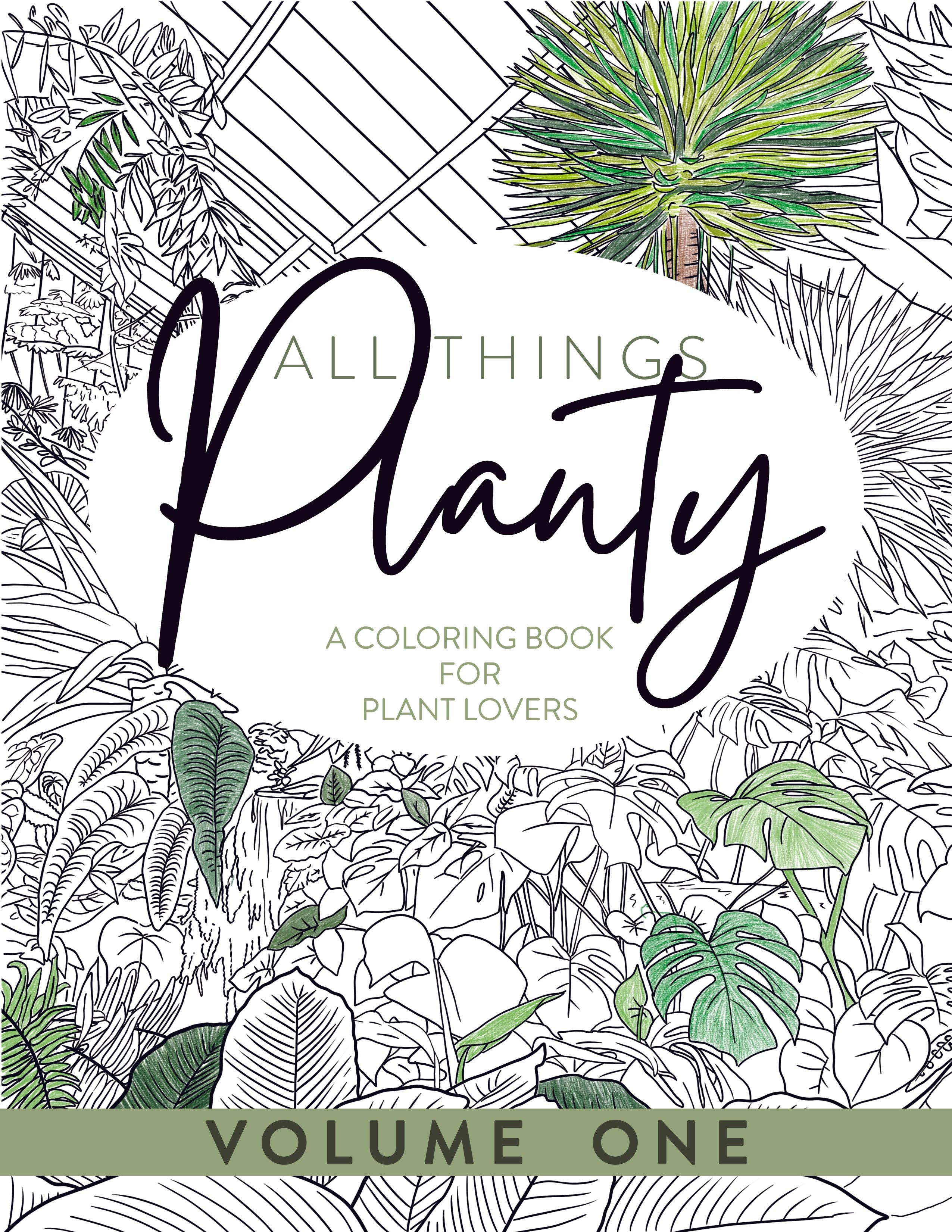 For the Love of Foliage - Wholesale Coloring & Activity Book - Adult - All Things Planty - A Coloring Book for Plant Lovers, Vol 1.1