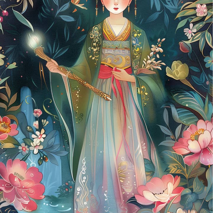 Fripperies - Vente Cartes postales - Le Jardin Chinois : Ressentez la Magie | Frivolités de Cartes