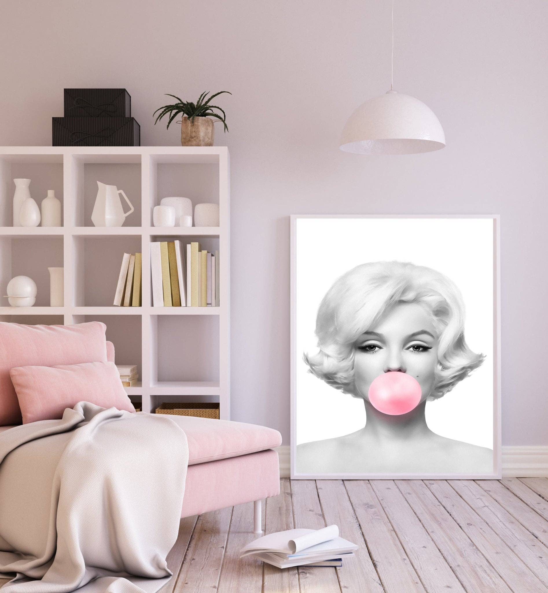 D'LUXE PRINTS – wholesale Art print – Marilyn Monroe Bubblegum Print2