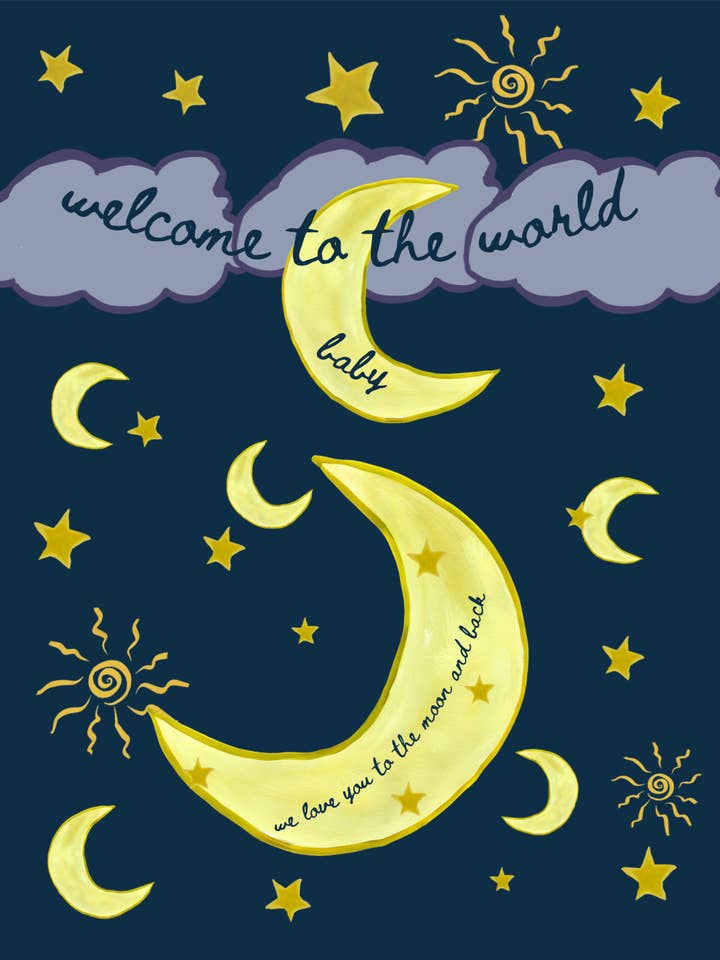 baby shower (blank greeting card) for wholesale by Pretty Paper By Veronica WSNC